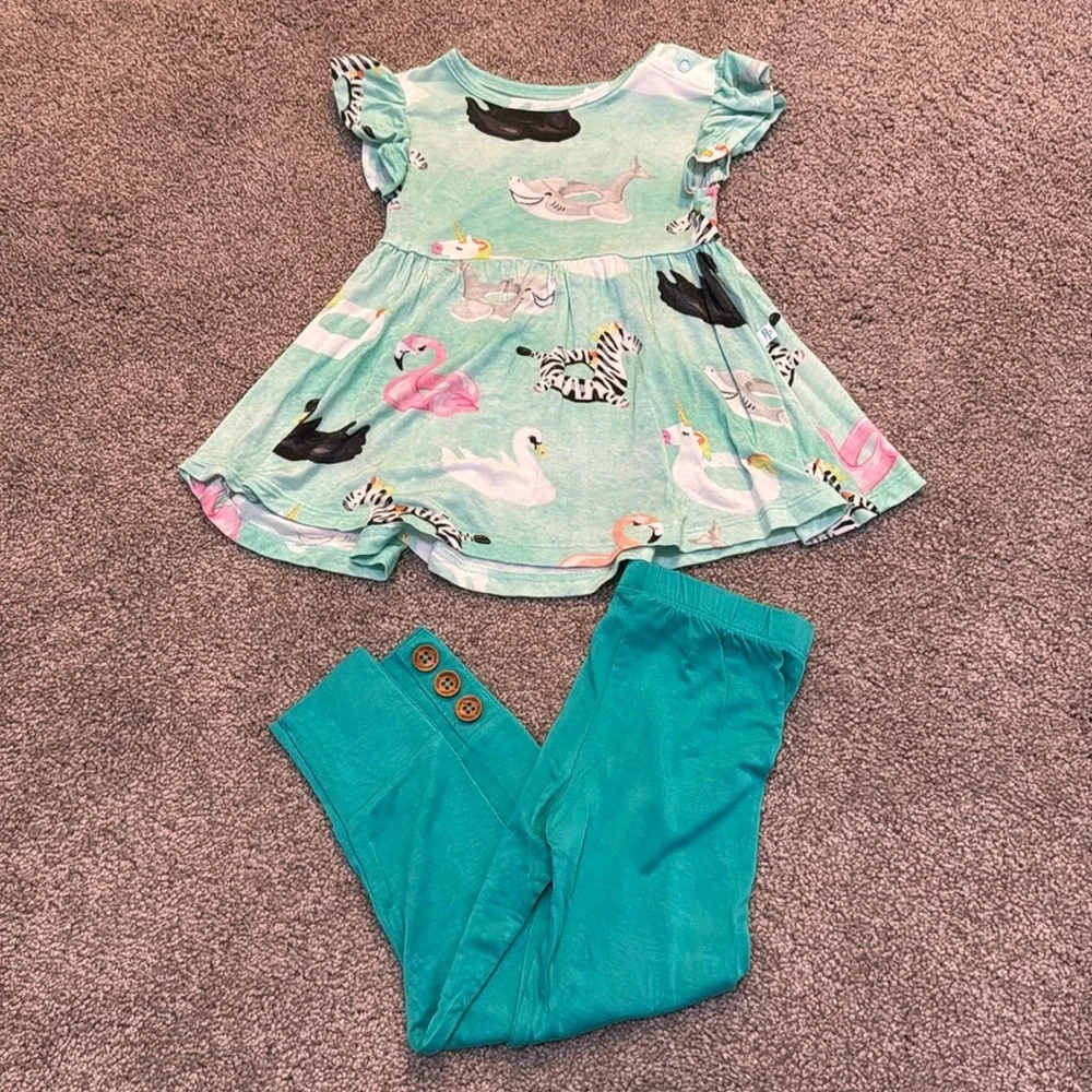 Posh Peanut Lenny Peplum Set